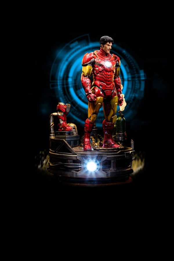Marvel Estatua 1/10 Deluxe Art Scale Iron Man Unleashed 23 cm - Imagen 3