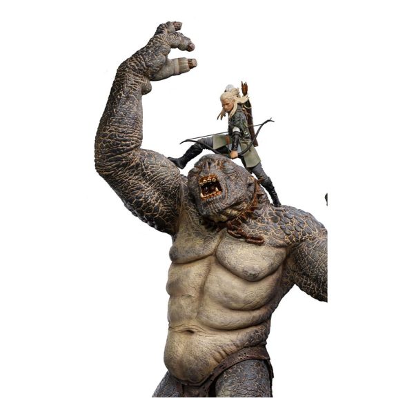 Estatua Deluxe 1/10 de Cave Troll y Legolas de El Señor de los Anillos: Escala de Arte - Imagen 3