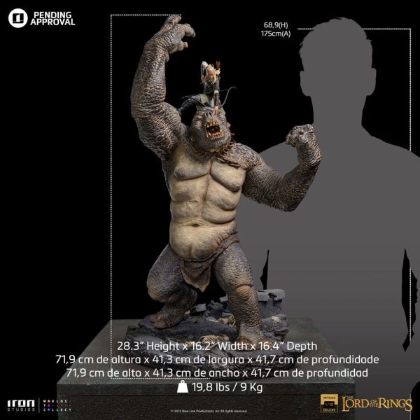 Estatua Deluxe 1/10 de Cave Troll y Legolas de El Señor de los Anillos: Escala de Arte - Imagen 7