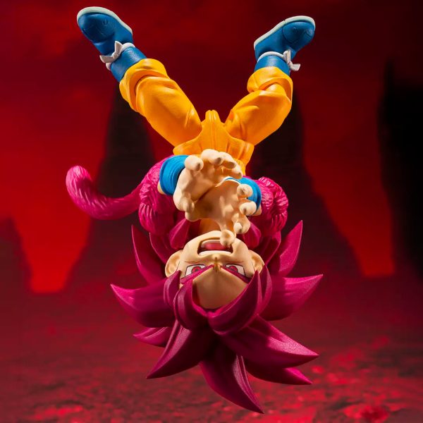 Figura de Son Goku Super Saiyan 4 en tamaño mini de la colección SH Figuarts de Dragon Ball Daima - Imagen 3