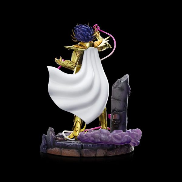Figura de Saint Seiya Cancer Deathmask en escala 1/10 con una altura de 23 cm, ideal para coleccionistas. - Imagen 5