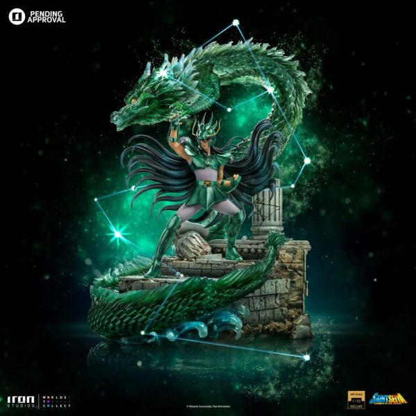 Saint Seiya Estatua 1/10 Deluxe Art Scale Dragon Shiryu 38 cm - Imagen 6