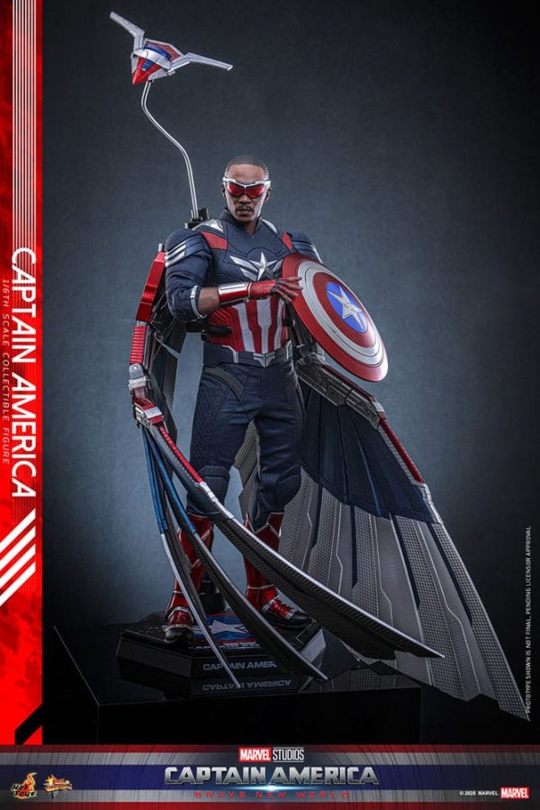 Figura de Capitán América Movie Masterpiece 1/6 de 30 cm - ¡Ideal para coleccionistas! - Imagen 9