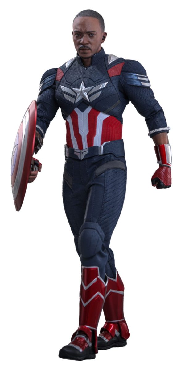 Figura de Capitán América Movie Masterpiece 1/6 de 30 cm - ¡Ideal para coleccionistas!