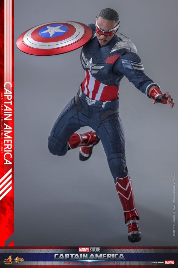 Figura de Capitán América Movie Masterpiece 1/6 de 30 cm - ¡Ideal para coleccionistas! - Imagen 3