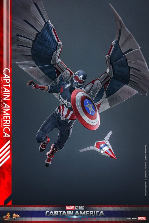 Figura de Capitán América Movie Masterpiece 1/6 de 30 cm - ¡Ideal para coleccionistas! - Imagen 4