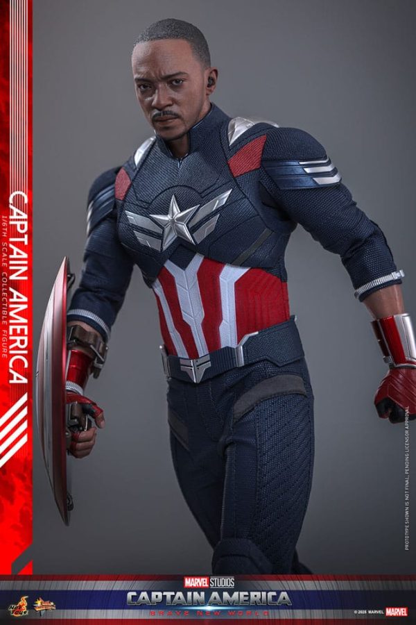 Figura de Capitán América Movie Masterpiece 1/6 de 30 cm - ¡Ideal para coleccionistas! - Imagen 5