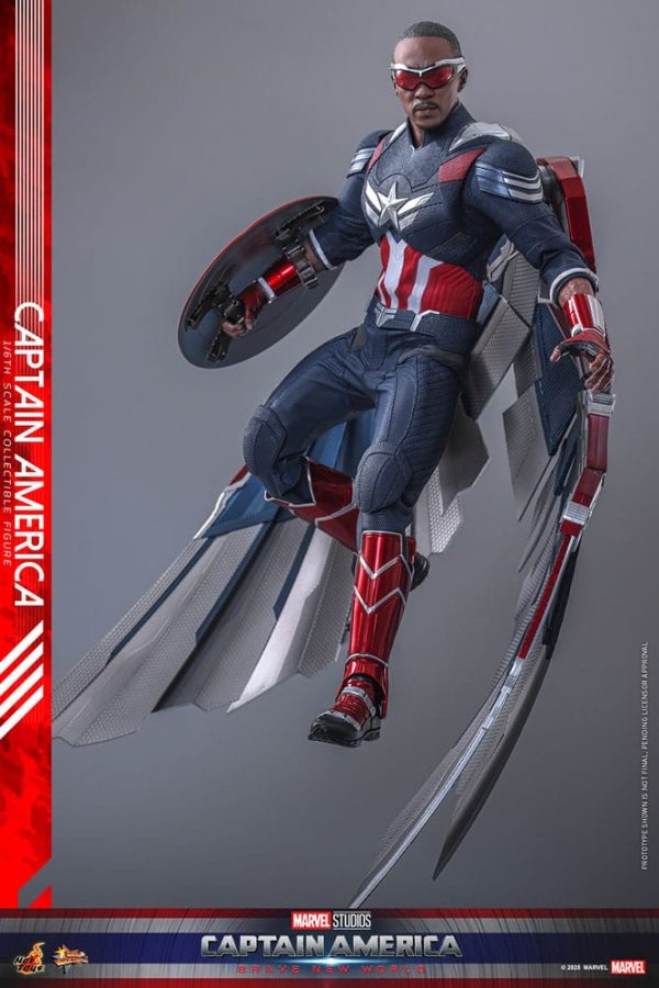 Figura de Capitán América Movie Masterpiece 1/6 de 30 cm - ¡Ideal para coleccionistas! - Imagen 14