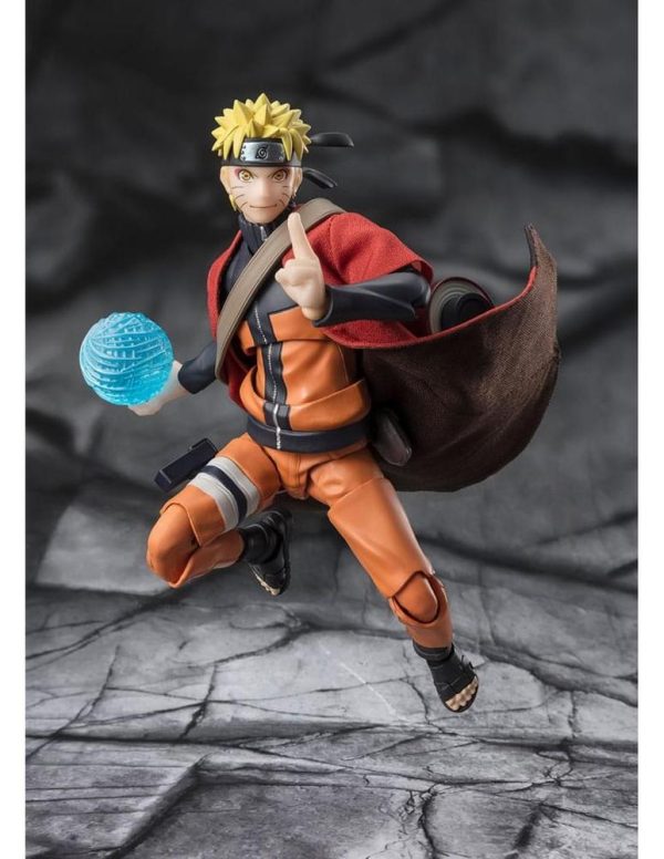 FIGURA TAMASHII NATIONS SH FIGUARTS NARUTO SHIPUDDEN NARUTO UZUMAKI SAGE MODE SAVIOR OF KONOHA - Imagen 5