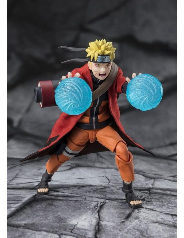 FIGURA TAMASHII NATIONS SH FIGUARTS NARUTO SHIPUDDEN NARUTO UZUMAKI SAGE MODE SAVIOR OF KONOHA - Imagen 4