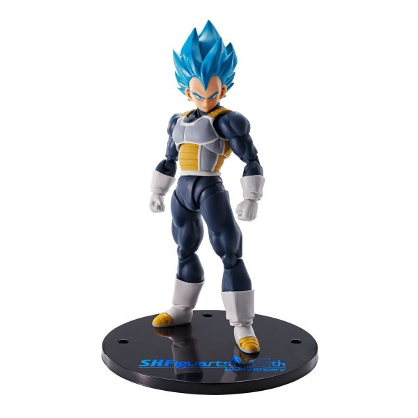 Figura de Vegeta Super Saiyan god sh Figuarts Dragon Ball Super 15th Anniversary