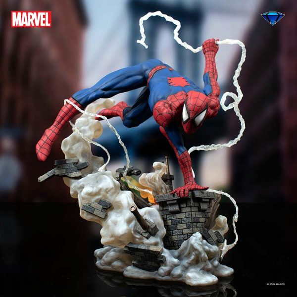 FIGURA SPIDER-MAN 90S STATUE MARVEL COMICS MILESTONES 1/6 - Imagen 4