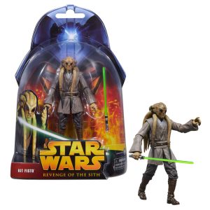 Figura Star Wars de Kit Fisto de La Venganza de los Sith - Tamaño 15cm