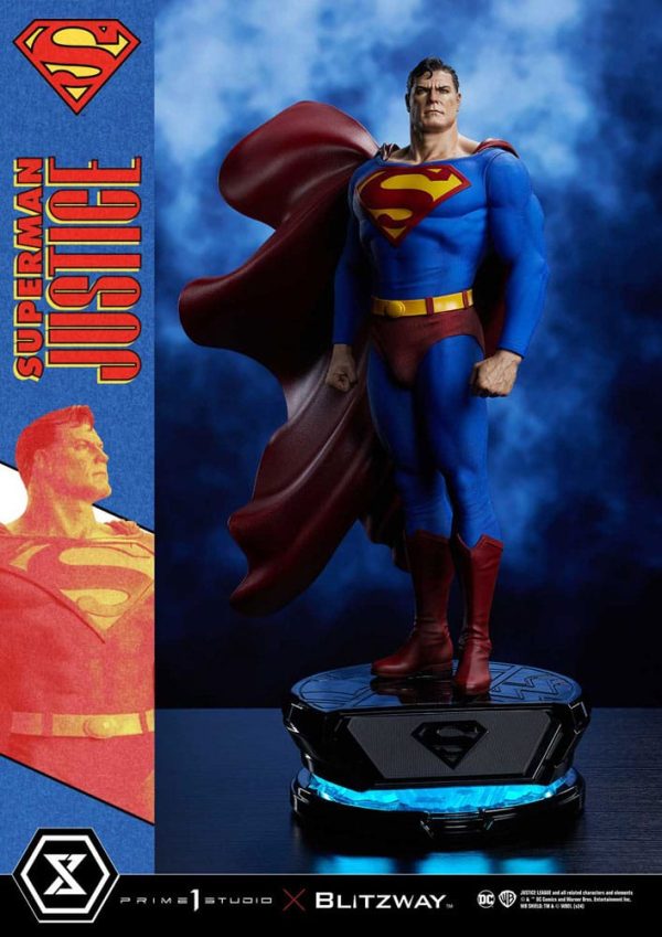 Estatua Premium de Superman de DC Comics en la Serie Masterline 1/4 - ¡Justicia de los cómics en 57 cm!