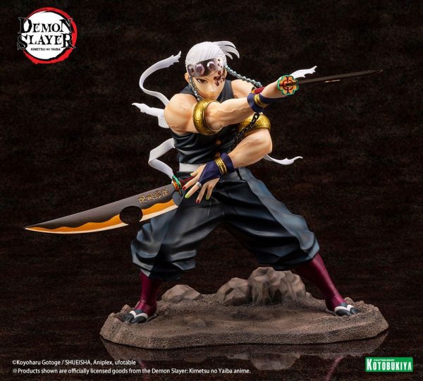 Figura de Tengen Uzui de Demon Slayer: Kimetsu no Yaiba en PVC ARTFXJ Escala 1/8 de 23 cm - Edición Regular