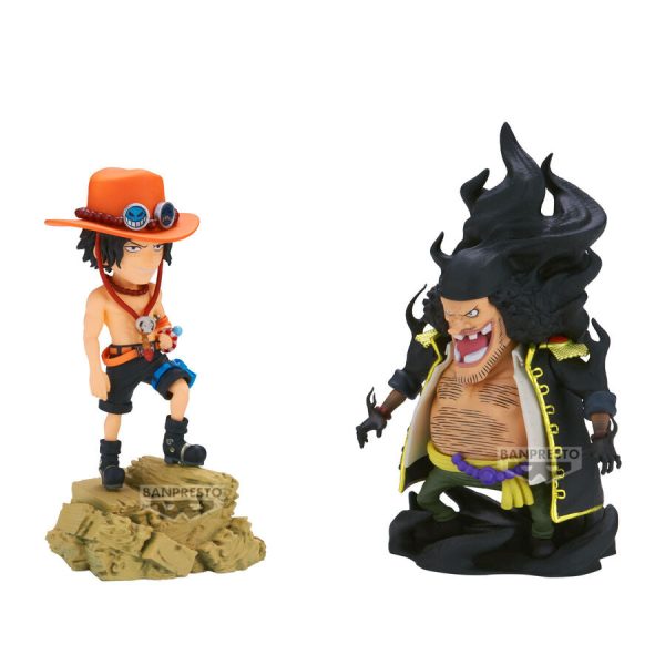 Figura Portgas D.ace vs Marshall.d.teach log Stories One Piece 8cm