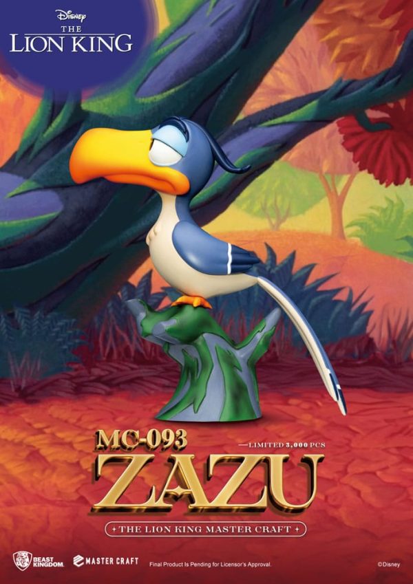 Figura Disney Estatua Master Craft el rey León Zazu 20 CM - Imagen 2