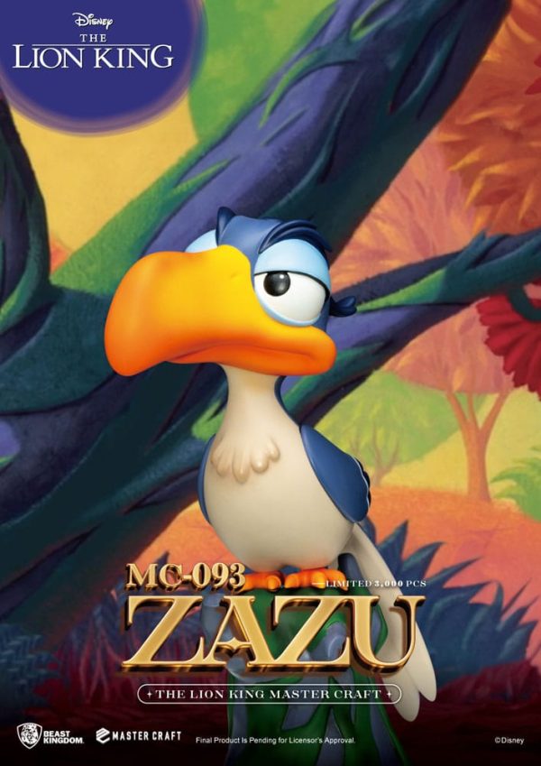 Figura Disney Estatua Master Craft el rey León Zazu 20 CM - Imagen 4