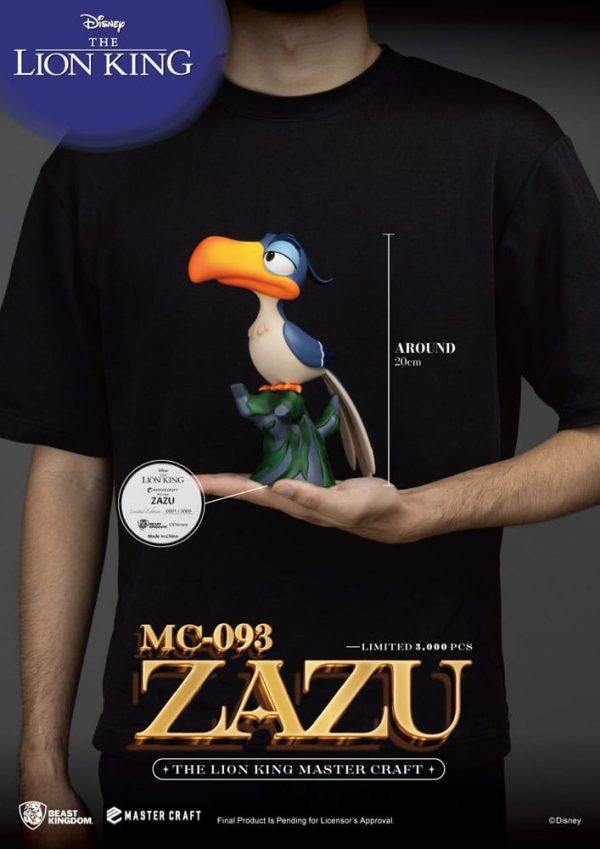 Figura Disney Estatua Master Craft el rey León Zazu 20 CM - Imagen 5