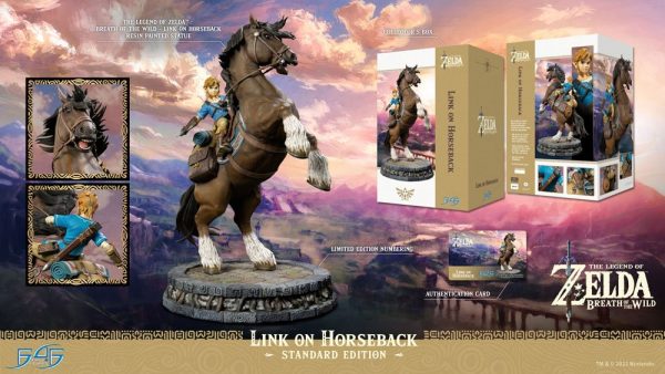 The Legend of Zelda Breath of the Wild Estatua Link on Horseback 56 cm - Imagen 23