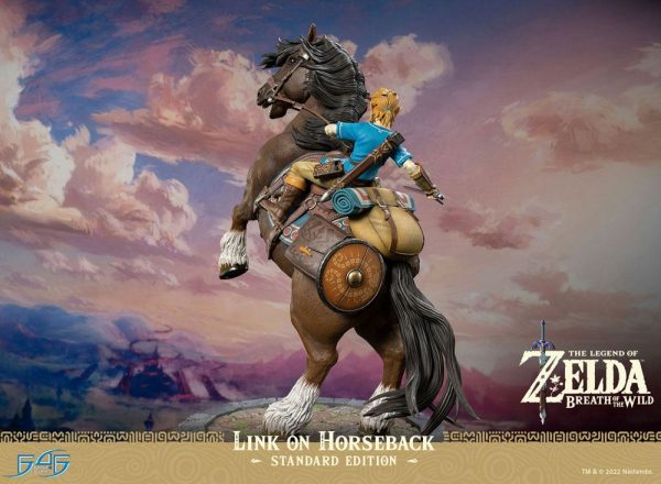 The Legend of Zelda Breath of the Wild Estatua Link on Horseback 56 cm - Imagen 9