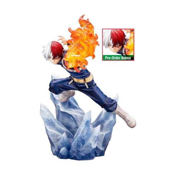 Figura Kotobukiya my Hero Academia Artfxj Shoto Todoroki ver 2 Bonus Edition PVC Escala 1 8 26 CM - Imagen 2