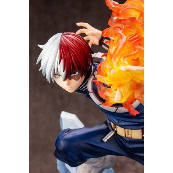 Figura Kotobukiya my Hero Academia Artfxj Shoto Todoroki ver 2 Bonus Edition PVC Escala 1 8 26 CM - Imagen 5
