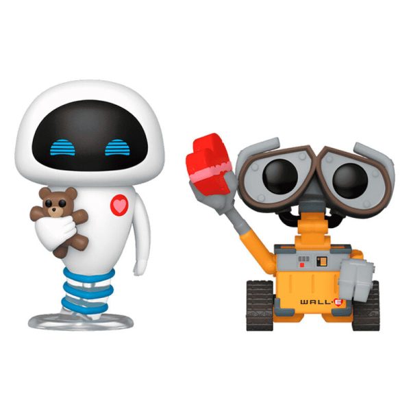 Pack de 2 figuras Pocket POP de Disney Pixar Wall-E y Eve para San Valentín - Imagen 2