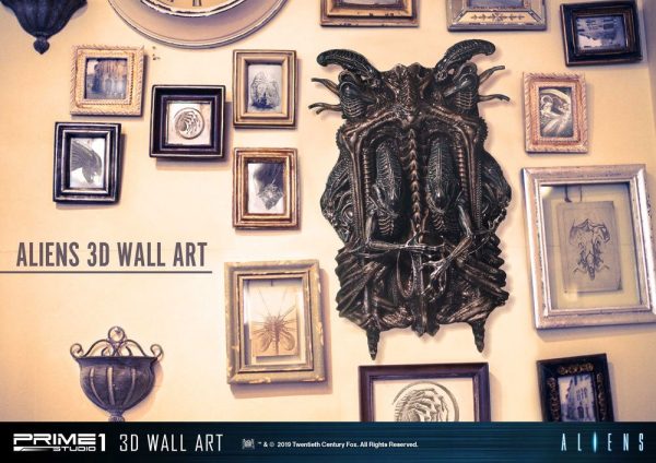 Decoración de pared 3D con diseño de alienígenas - Dimensiones 32 x 50 cm - Imagen 3