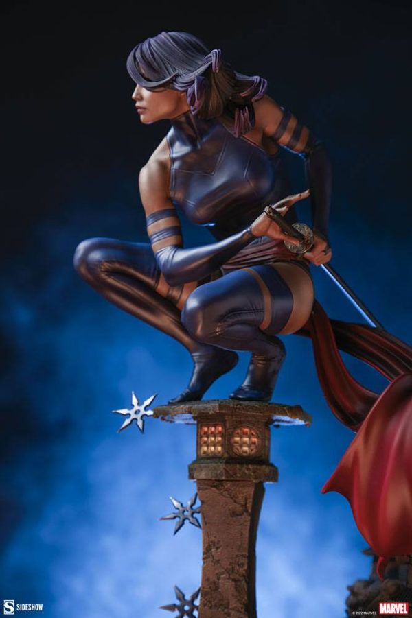 Estatua Premium Format de Psylocke de Marvel en escala 1/4 - Altura de 53 cm - Imagen 4