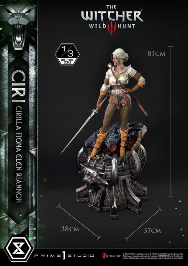 The Witcher 3: Wild Hunt Museum Masterline Estatua 1/3 Wild Hunt Ciri Fiona Elen Riannon 81 cm - Imagen 5