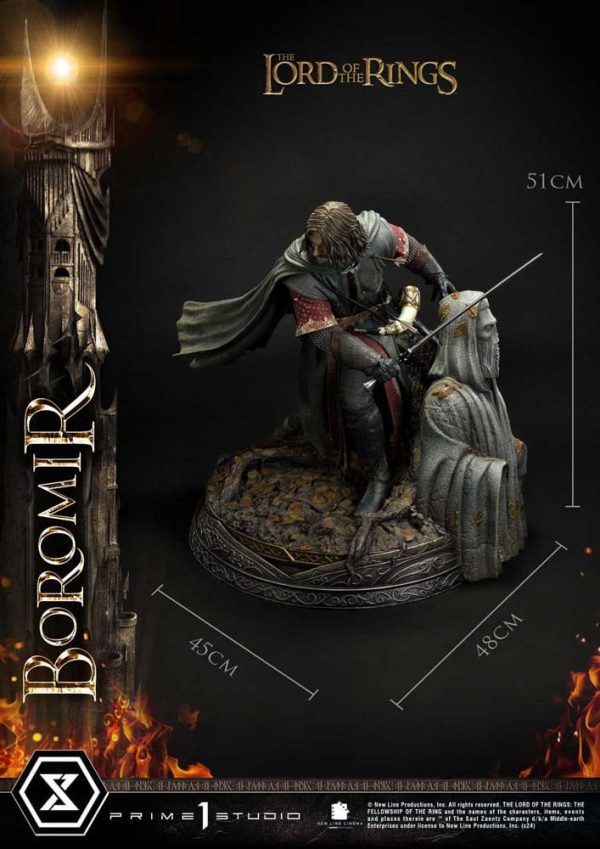 Estátua de Boromir del Señor de los Anillos en escala 1/4 con altura de 51 cm - Edición especial - Imagen 2