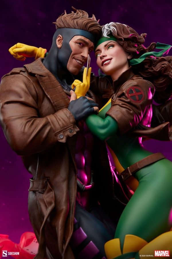 Figura de colección Marvel Rogue & Gambit de 47 cm - Edición limitada - Imagen 5