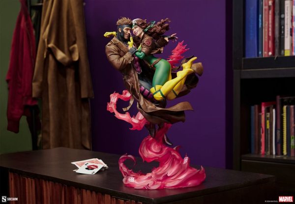 Figura de colección Marvel Rogue & Gambit de 47 cm - Edición limitada - Imagen 2