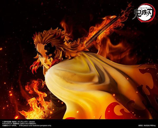 Estatua 1/4 de Kyojuro Rengoku de Demon Slayer: Kimetsu no Yaiba - Figura de colección de 42 cm - Imagen 5