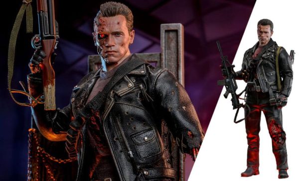 Terminator 2 Figura 1/6 Movie Masterpiece T-800 Battle Damaged Version 2.0 32 cm - Imagen 2