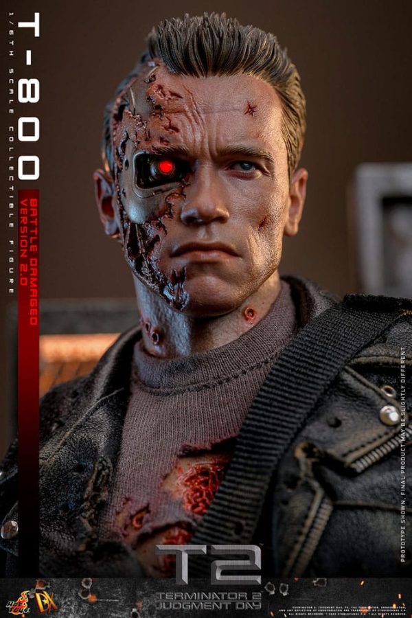 Terminator 2 Figura 1/6 Movie Masterpiece T-800 Battle Damaged Version 2.0 32 cm - Imagen 6