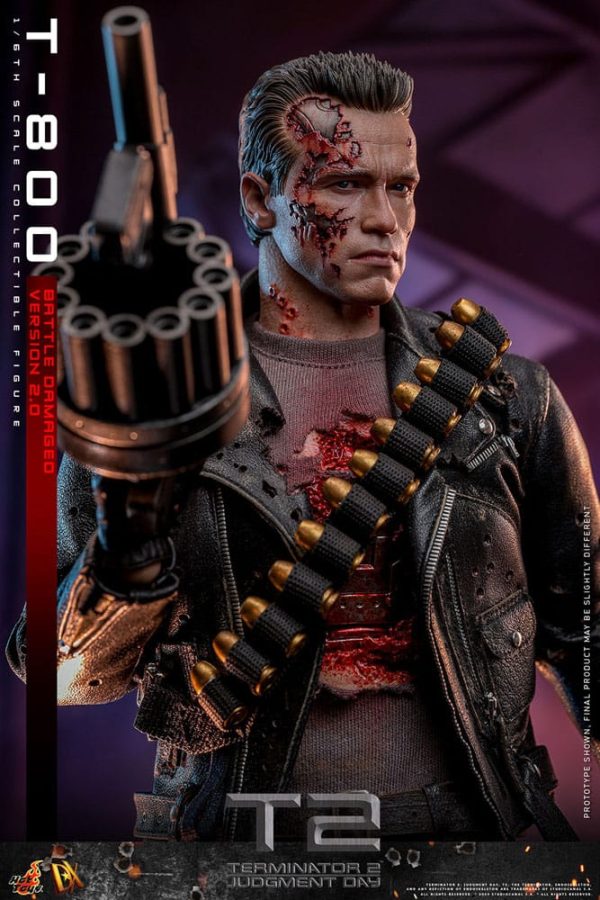 Terminator 2 Figura 1/6 Movie Masterpiece T-800 Battle Damaged Version 2.0 32 cm - Imagen 4
