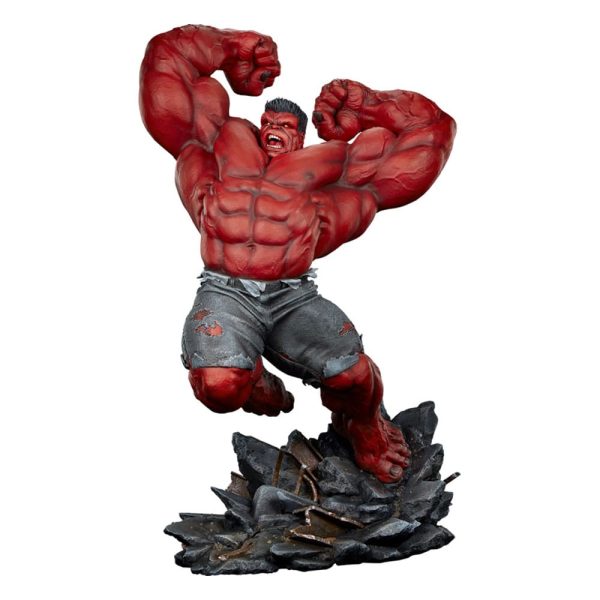 Figura Marvel Estatua Premium Format red Hulk