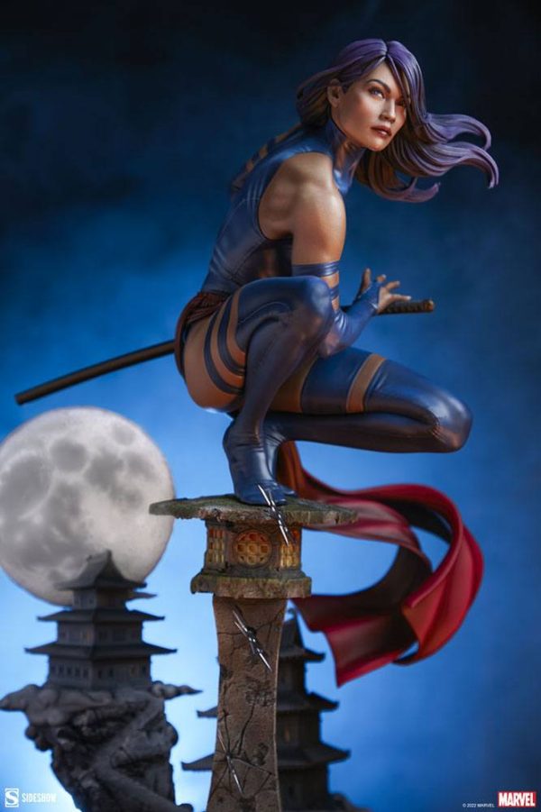 Estatua Premium Format de Psylocke de Marvel en escala 1/4 - Altura de 53 cm - Imagen 3
