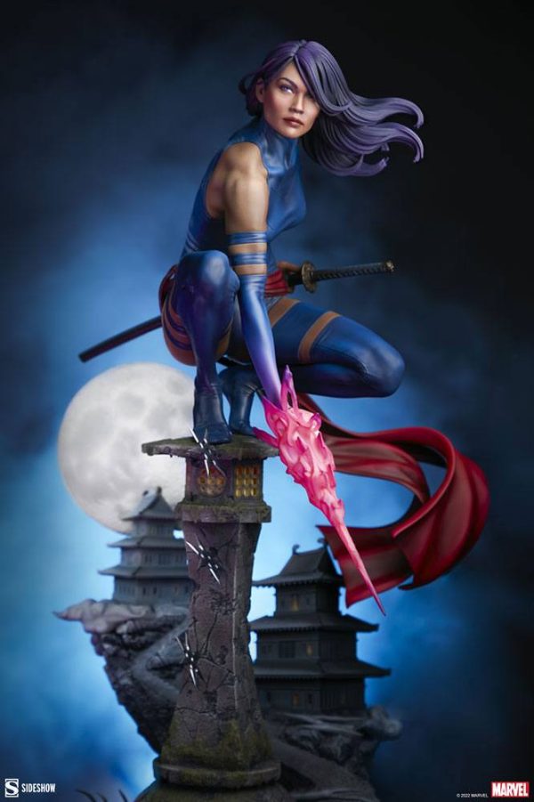 Estatua Premium Format de Psylocke de Marvel en escala 1/4 - Altura de 53 cm