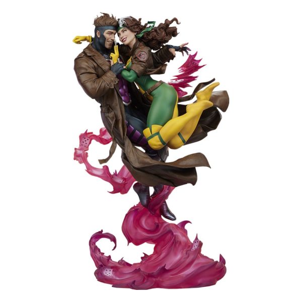 Figura de colección Marvel Rogue & Gambit de 47 cm - Edición limitada