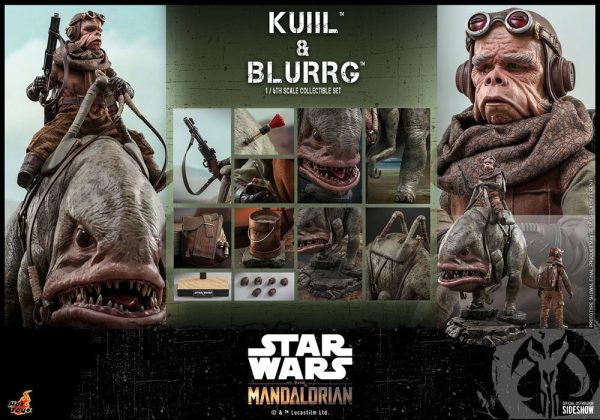 Star Wars The Mandalorian Pack de 2 Figuras 1/6 Kuiil & Blurrg 37 cm - Imagen 6