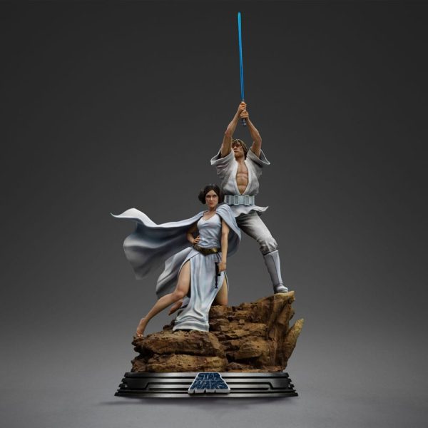 Star Wars Estatua 1/10 Deluxe Art Scale Luke and Leia 41 cm - Imagen 2