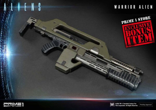 Estatua Warrior Alien Deluxe Bonus Version de la Serie Premium Masterline Aliens - 67 cm - Imagen 2
