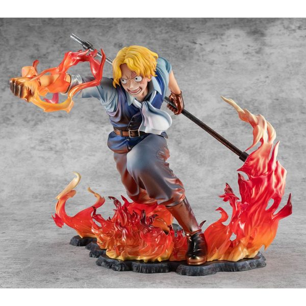 One Piece Estatua PVC Excellent Model P.O.P. Sabo Fire Fist Inheritance Limited Edition 15 cm - Imagen 3