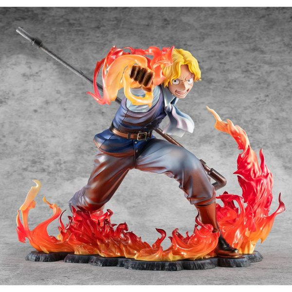 One Piece Estatua PVC Excellent Model P.O.P. Sabo Fire Fist Inheritance Limited Edition 15 cm - Imagen 2