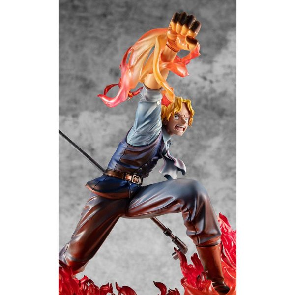 One Piece Estatua PVC Excellent Model P.O.P. Sabo Fire Fist Inheritance Limited Edition 15 cm - Imagen 4