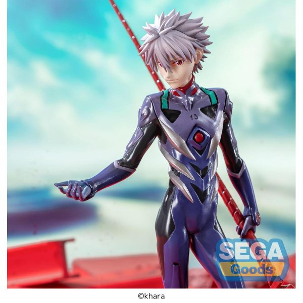 Figura de Kaworu Nagisa con Lanza de Longinus de 21 cm - Evangelion 3.0 + 1.0 Thrice Upon a Time - Edición Limitada Luminasta - Imagen 4