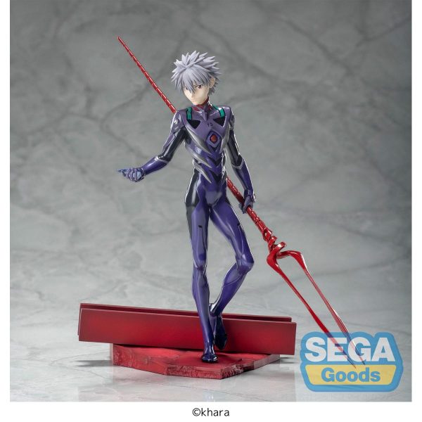 Figura de Kaworu Nagisa con Lanza de Longinus de 21 cm - Evangelion 3.0 + 1.0 Thrice Upon a Time - Edición Limitada Luminasta